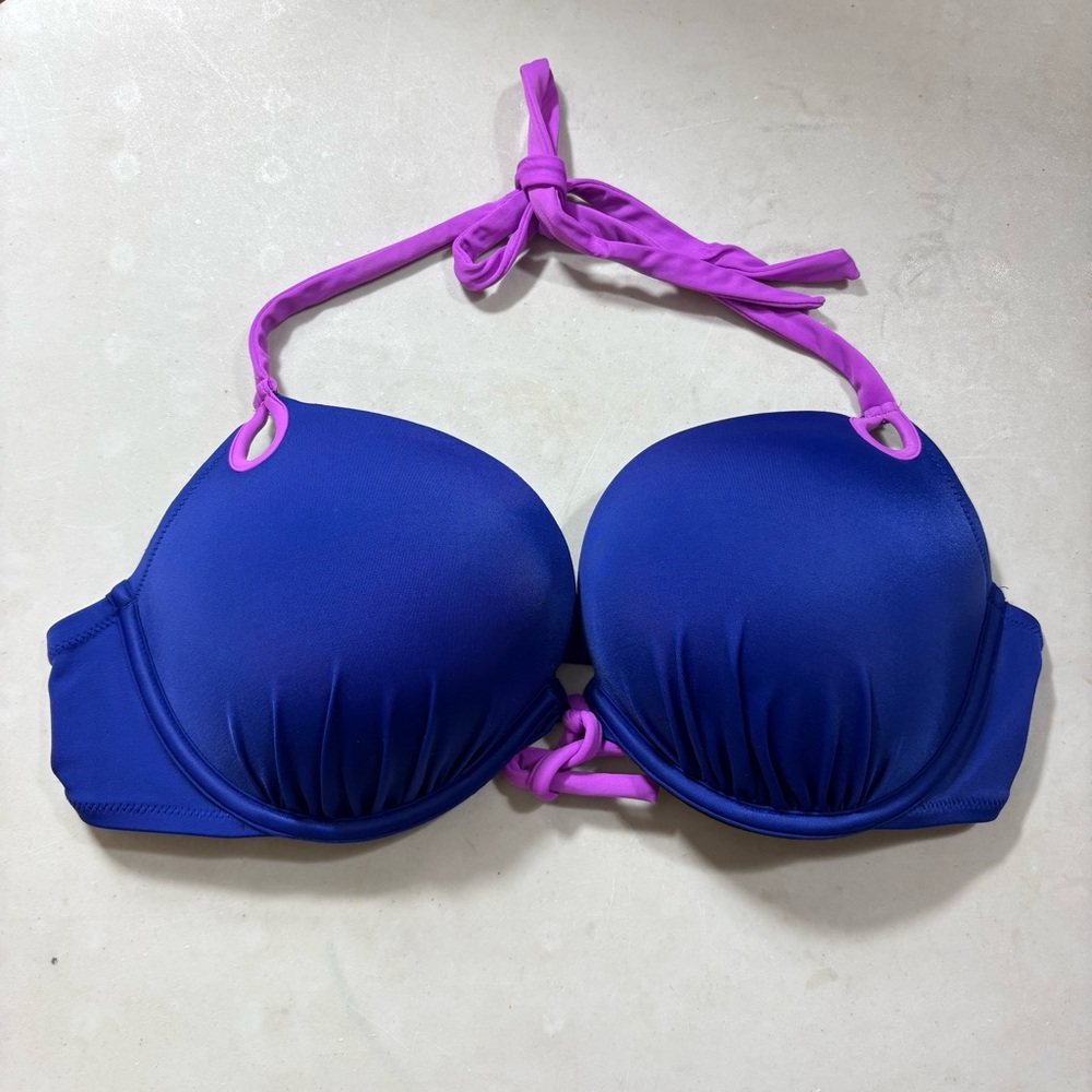 Victoria’s Secret Women’s Swim Top 38B Halter Underwire Mermaid Support Adjust